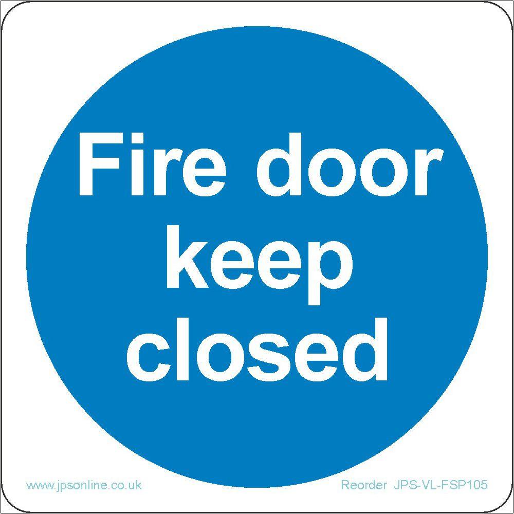 Fire Door Keep Closed Sign - JPS Online Ltd