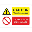 Caution Work In Progress Sign - JPS Online Ltd