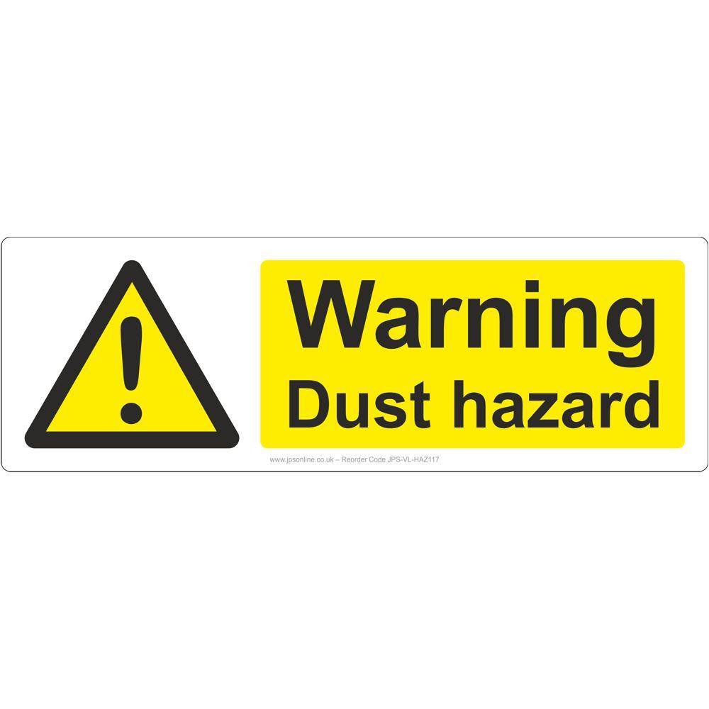 Warning Dust Hazard Sign - JPS Online Ltd