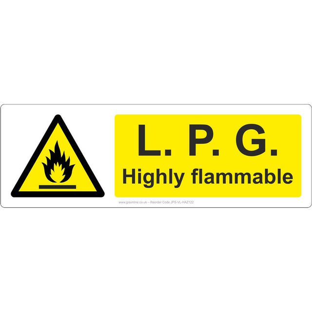 L. P. G. Highly Flammable Sign - JPS Online Ltd