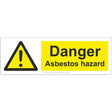 Danger Asbestos Hazard Sign - JPS Online Ltd