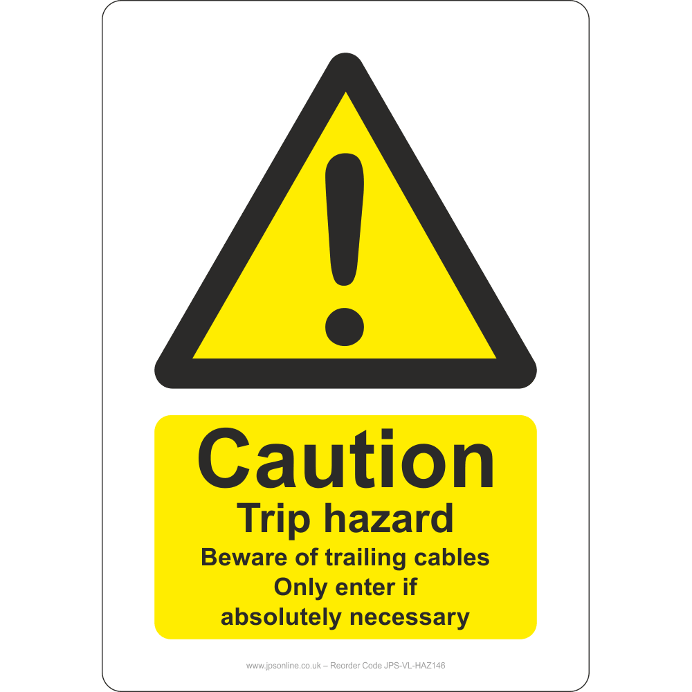 Caution Trip Hazard Sign - JPS Online Ltd