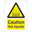 Caution Hot Liquids Sign - JPS Online Ltd