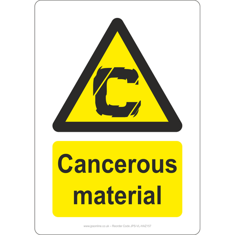 Cancerous Material Sign - JPS Online Ltd