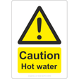 Caution Hot Water Sign - JPS Online Ltd