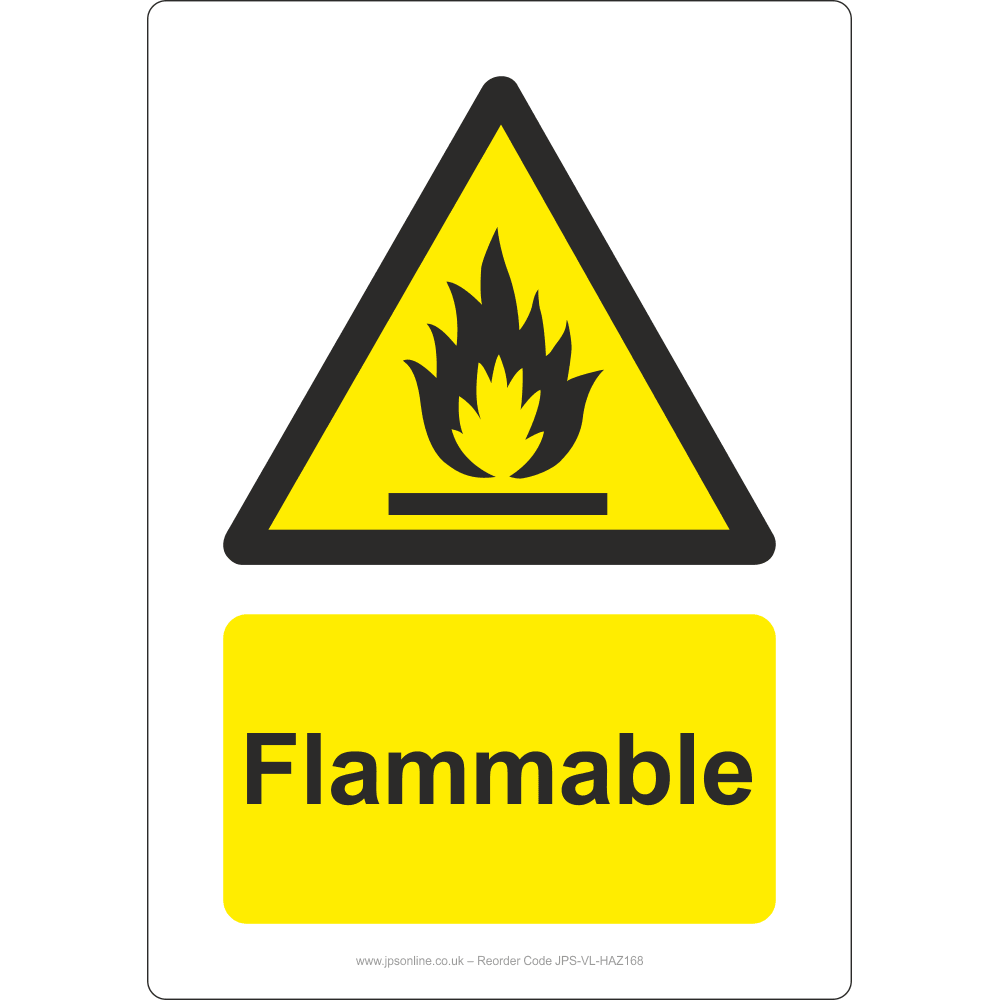 Flammable Sign - JPS Online Ltd