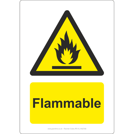 Flammable Sign - JPS Online Ltd