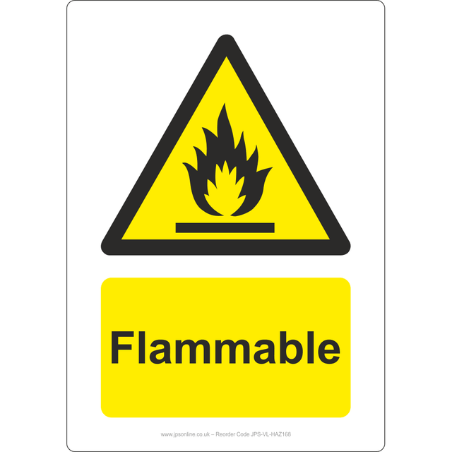 Flammable Sign - JPS Online Ltd