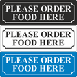 Please Order Food Here Sign - JPS Online Ltd