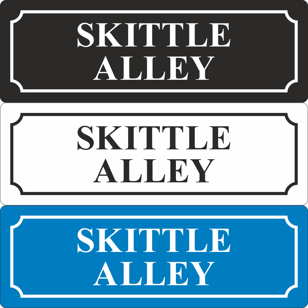 Skittle Alley Sign - JPS Online Ltd