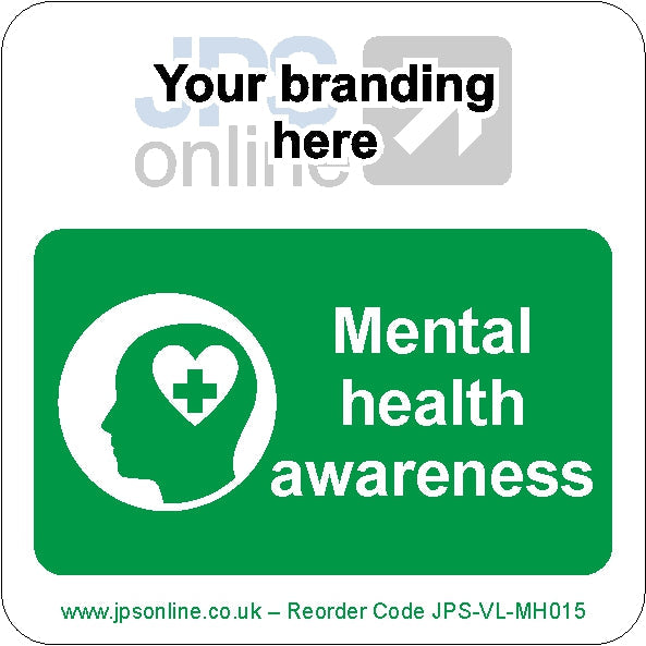 Mental Health Awarness Square Branded Sticker – JPS Online Ltd