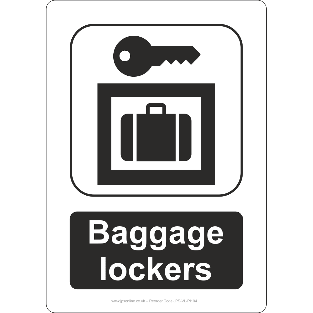 Baggage Lockers Sign - JPS Online Ltd