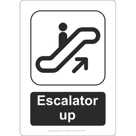 Escalator Up Sign - JPS Online Ltd