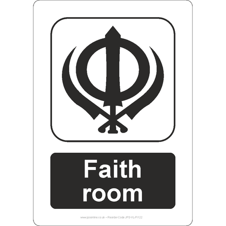 Sikhism Faith Room Sign - JPS Online Ltd