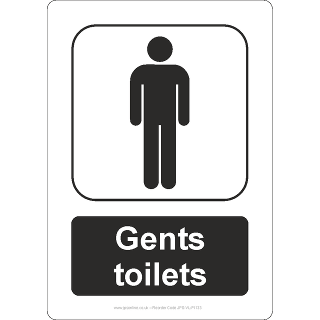 Gents Toilets Sign - JPS Online Ltd