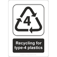 Recycling for Type-4 Plastics Sign - JPS Online Ltd