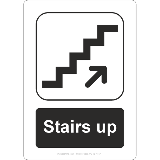 Stairs Up Sign - JPS Online Ltd