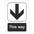 This Way (Down Arrow) Sign - JPS Online Ltd