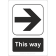 This Way (Right Arrow) Sign - JPS Online Ltd