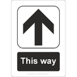 This Way (Up Arrow) Sign - JPS Online Ltd