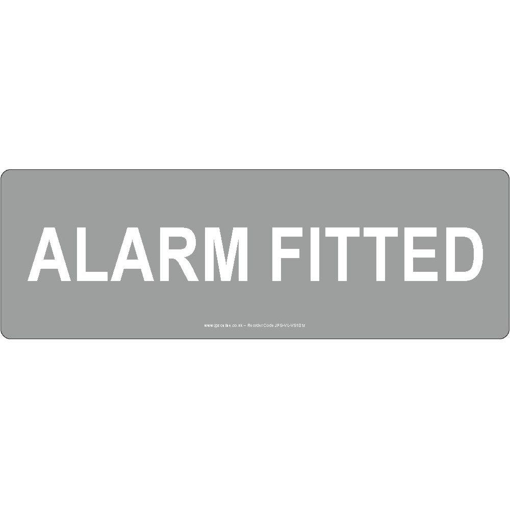 Alarm Fitted Sign - JPS Online Ltd