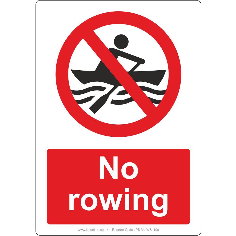 No Rowing Sign - JPS Online Ltd