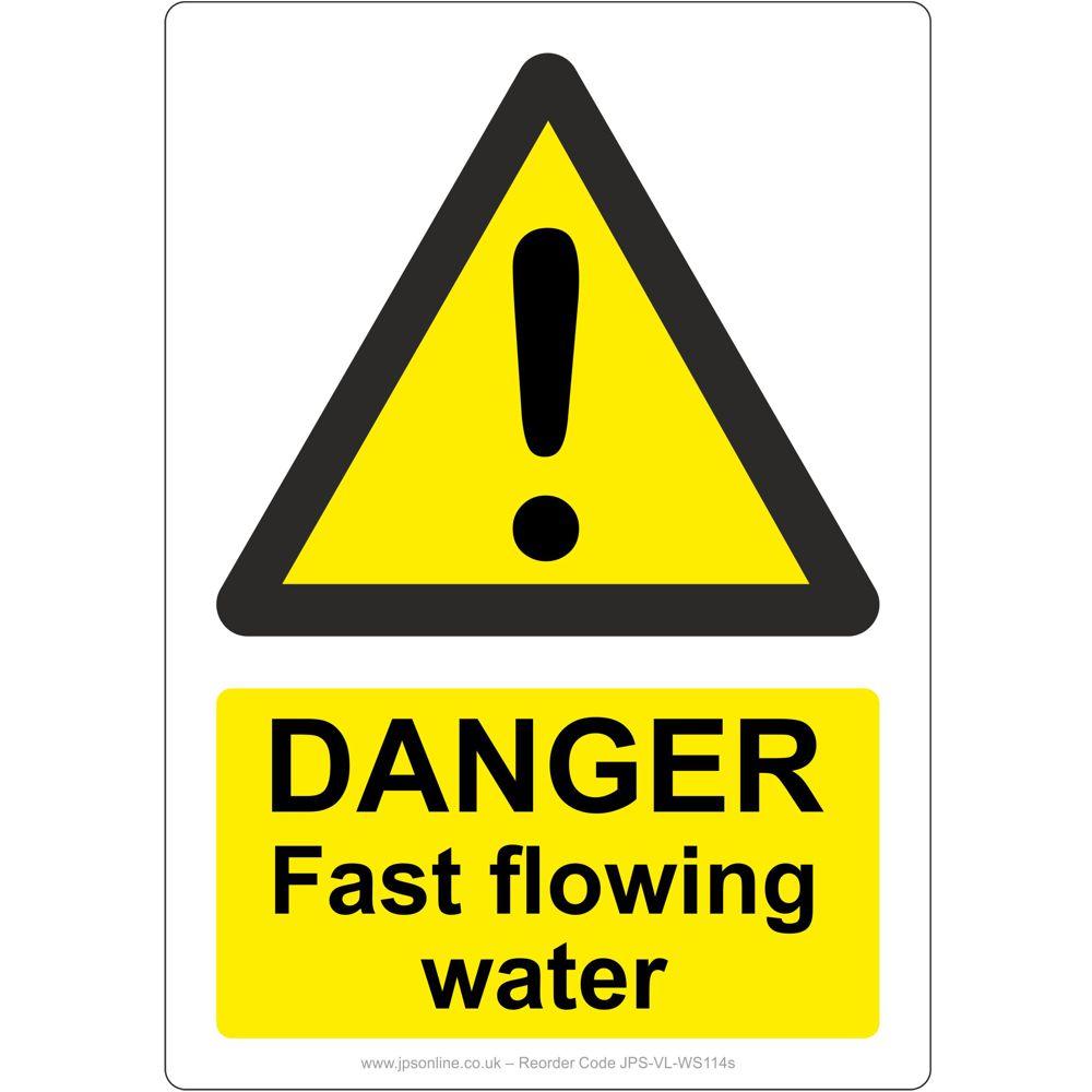 Danger Fast Flowing Water Sign - JPS Online Ltd