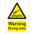 Warning Diving Area Sign - JPS Online Ltd