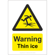 Warning Thin Ice Sign - JPS Online Ltd