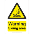 Warning Skiing Area Sign - JPS Online Ltd