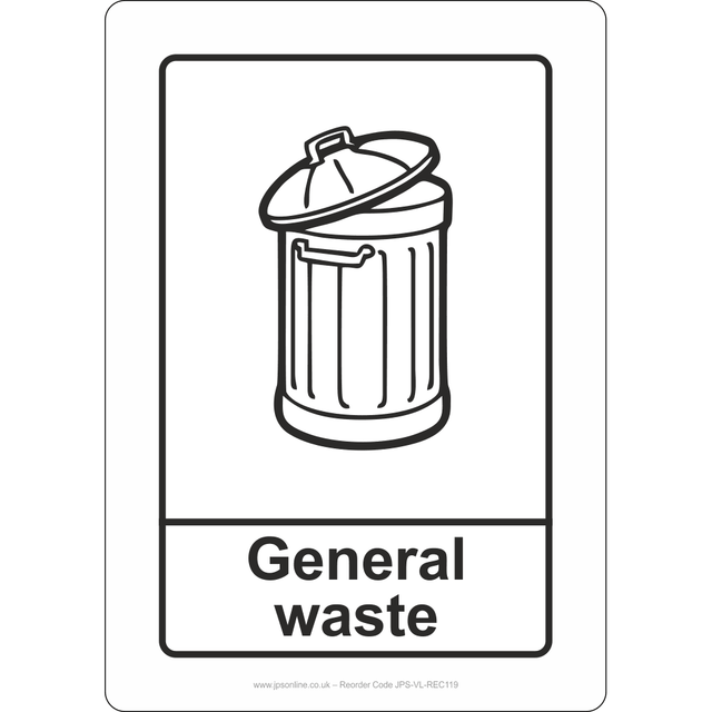 General Waste Sign - JPS Online Ltd