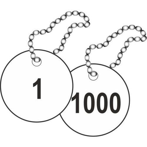 Numbered Valve Tags. Pack of 1000 - JPS Online Ltd