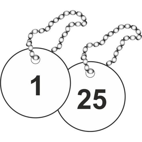 Numbered Valve Tags. Pack of 25 - JPS Online Ltd