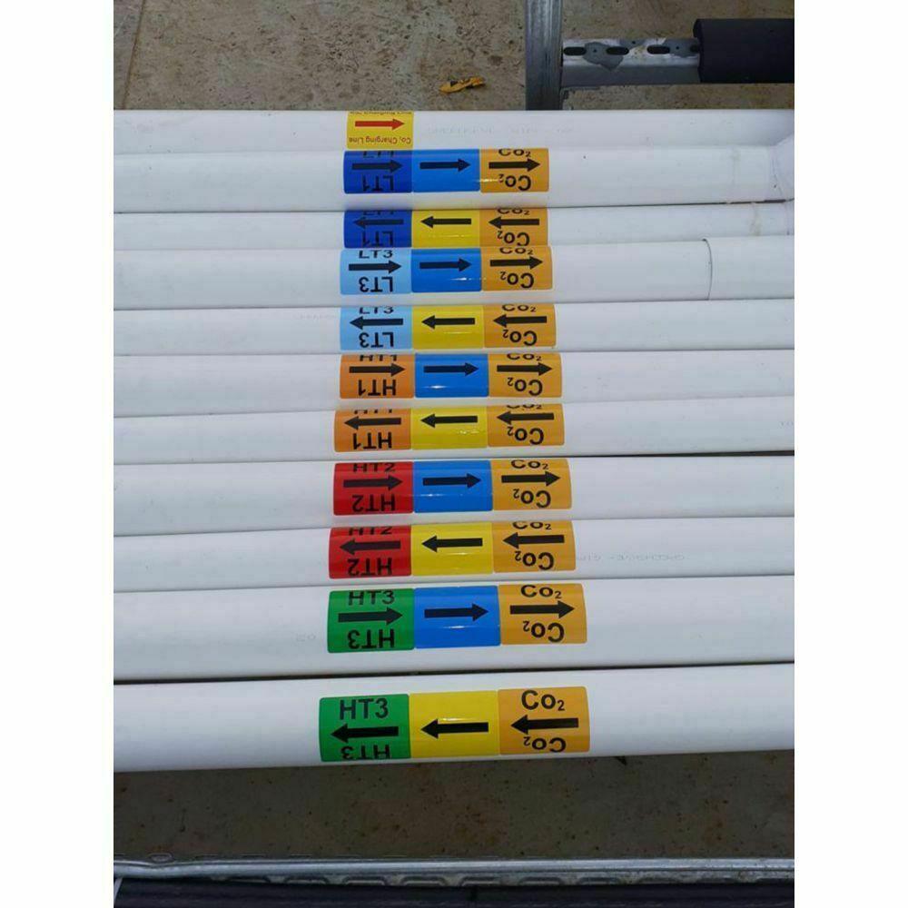 Bespoke Pipe Identification Labels (Pack of 50) – JPS Online Ltd