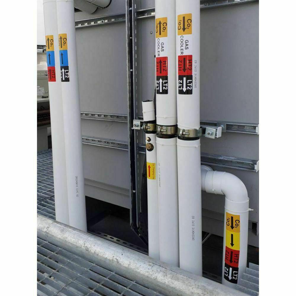 Factory Pipe Labels Bespoke Pipe Identification Labels (Pack of 50) – JPS Online Ltd