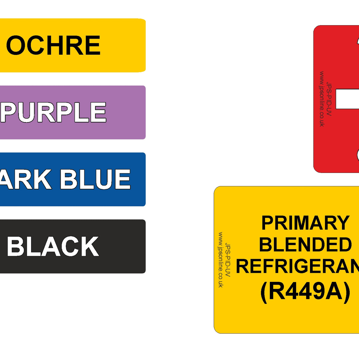 Bespoke Pipe Identification Labels (Pack of 50) – JPS Online Ltd