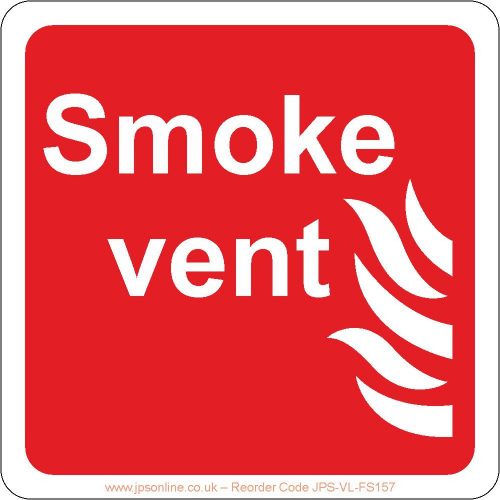 Smoke vent sign