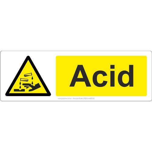 Acid sign