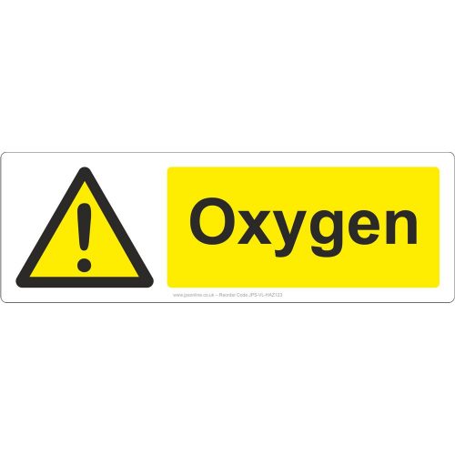 Warning oxygen sign