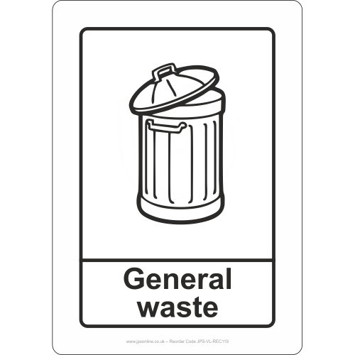 General waste sign
